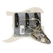 Fender Strat SSS V Noiseless Pre-Wired Pickguard, Tortoise Shell Back flat