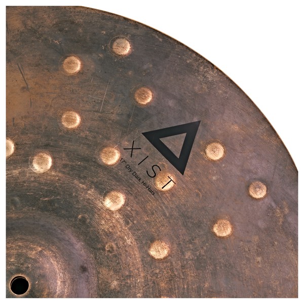 Istanbul Agop Xist Dry Dark 17" Hi Hat Cymbals close