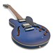 Epiphone Dot Deluxe, Blueburst angle