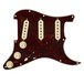 Fender Strat SSS Fat 50's Pre-Wired Pickguard, Tortoise Shell - Front View