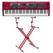 Nord Stage 3 HP76 Digital Piano with Deluxe Stand - Full Bundle