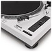 Lenco L-3808 Direct Drive USB DJ Turntable, White