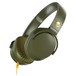 Skullcandy Riff On-Ear, Moss, Yellow - Angled