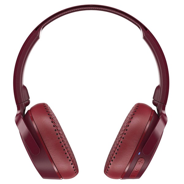 Skullcandy Riff Wireless Headphones, Red, Black - Front