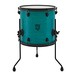 SJC Drums Pathfinder Floor Tom 14x14 Miami Teal Satin, Black HW