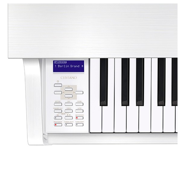 Casio GP310 Grand Hybrid Digital Piano, Satin White, Interface
