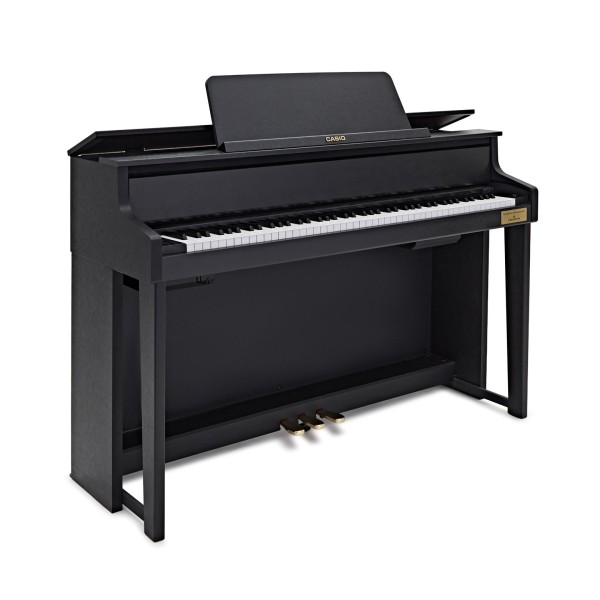 Casio GP310 Grand Hybrid Digital Piano, Satin Black - Angled