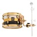 SJC Drums Paramount Rack Tom 10x7'' Tuxedo Wrap, Brass HW