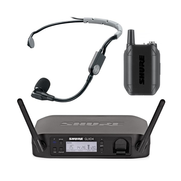  Shure GLXD14UK/SM35 SM35 Digital Wireless Headset Microphone System