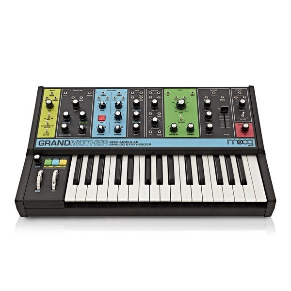 Moog Grandmother Semi-Modular Analog Synthesizer with Decksaver