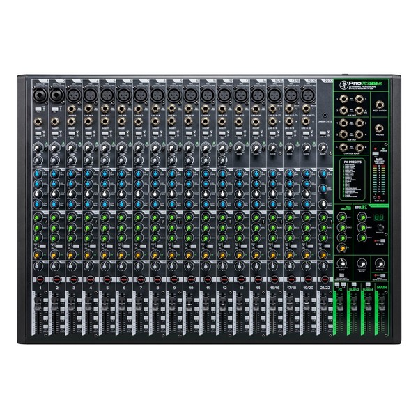 Mackie ProFX22v3 22-Channel Analog Mixer with USB, Top