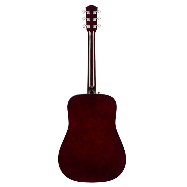 Fender FA-115 Dreadnought Pack, Natural, Walnut Fingerboard - Rear View