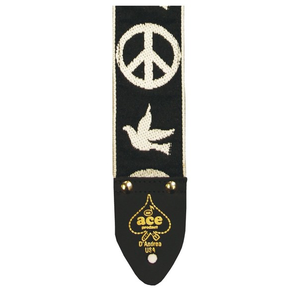 D'Andrea Peace-Dove 2'' Guitar Strap - Front View