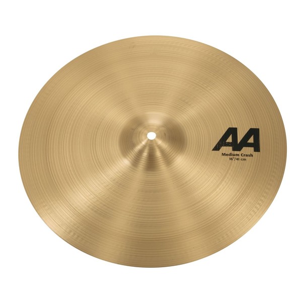 Sabian AA 16'' Medium Crash Cymbal - angle