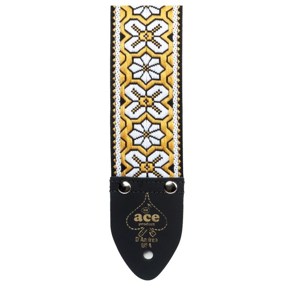 D'Andrea Ace Greenwich 2'' Guitar Strap - Front View