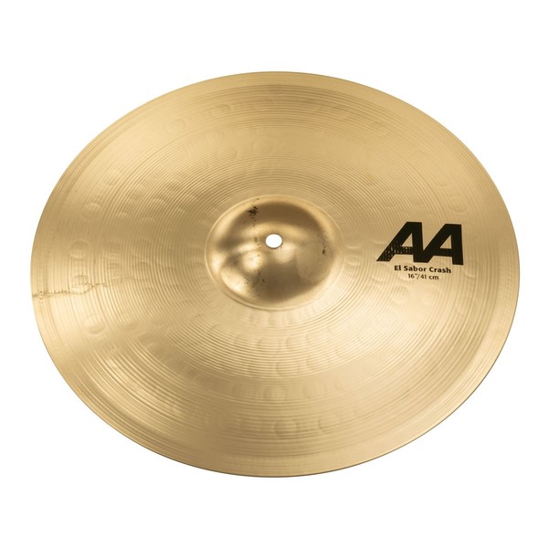 Sabian AA El Sabor 16'' Crash Cymbal, Brilliant Finish - angle