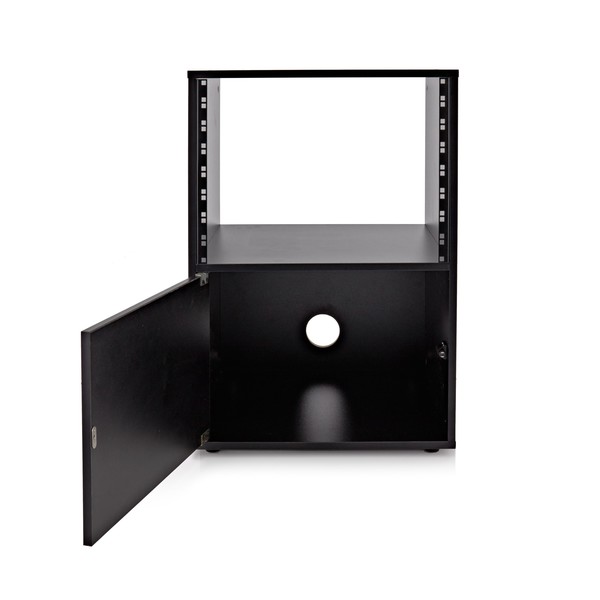 スタジオラック 20u 黒 Studio Rack Cabinet by Gear4music, Black at Gear4music
