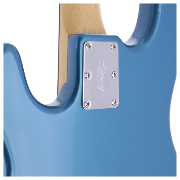 Sterling StingRay Classic Bass RW, Toluca Lake Blue backplate