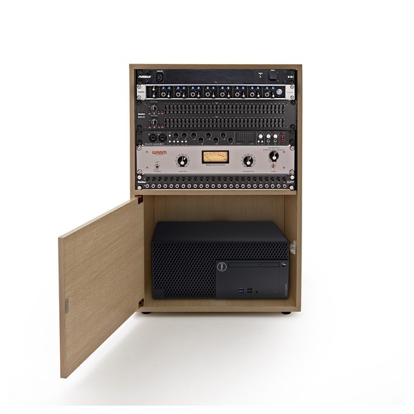 Studio Rack Cabinet by Gear4music, Wood at Gear4music