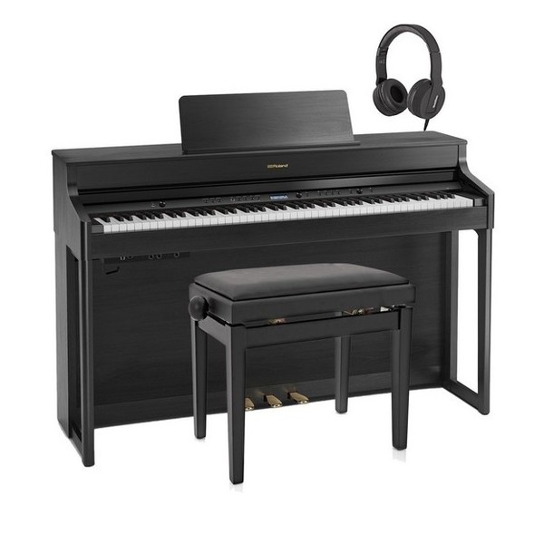 Roland HP702 Digital Piano Package, Charcoal Black