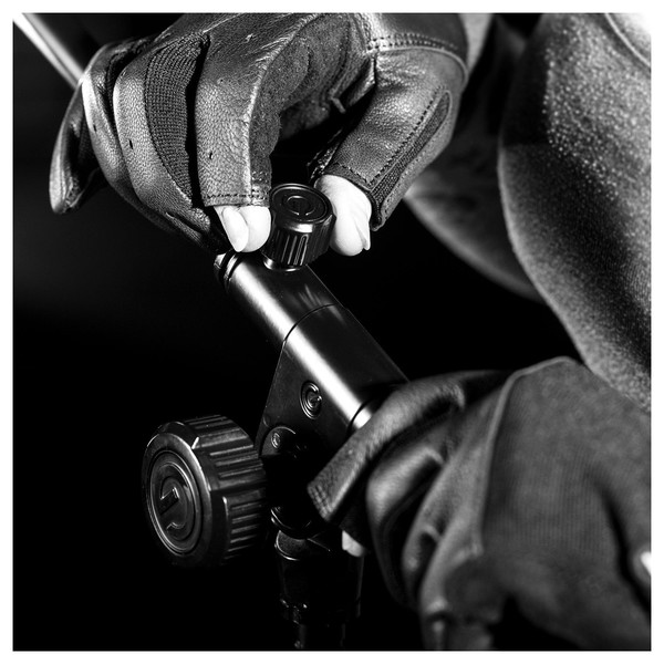 Gravity Touring Series Tripod Boom Mic Stand, Standard Boom, Application Shot 1