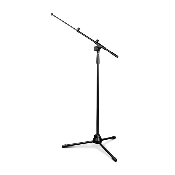 Gravity Touring Series Tripod Boom Mic Stand, Telescopic Boom, Full View, Adjusted 1
