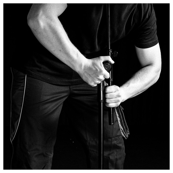 Gravity Touring Series Tripod Boom Mic Stand, Telescopic Boom, Application Shot 5