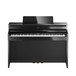 Roland HP704 Digital Piano, Polished Ebony, Front