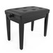 Deluxe Piano Stool by Gear4music, Gloss Black