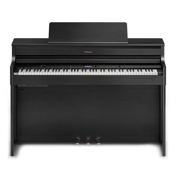 Roland HP704 Digital Piano, Charcoal Black, Front