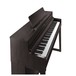 Roland HP704 Digital Piano, Dark Rosewood, Side