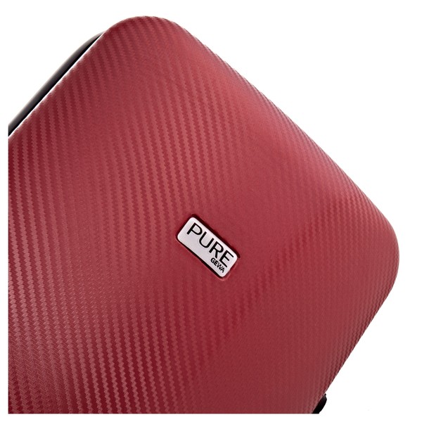 Gewa Pure Polycarbonate Oblong Violin Case, Red logo