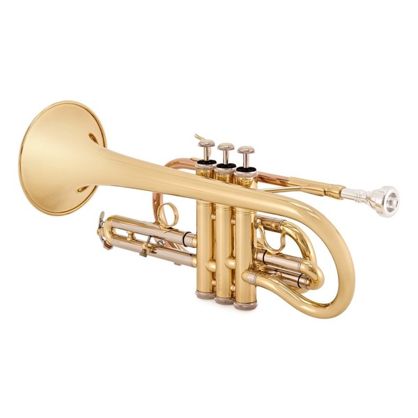 Elkhart 100CR Student Cornet, Side