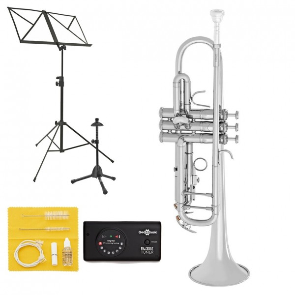 Bach TR501 Bb Trumpet Package, Silver Plate