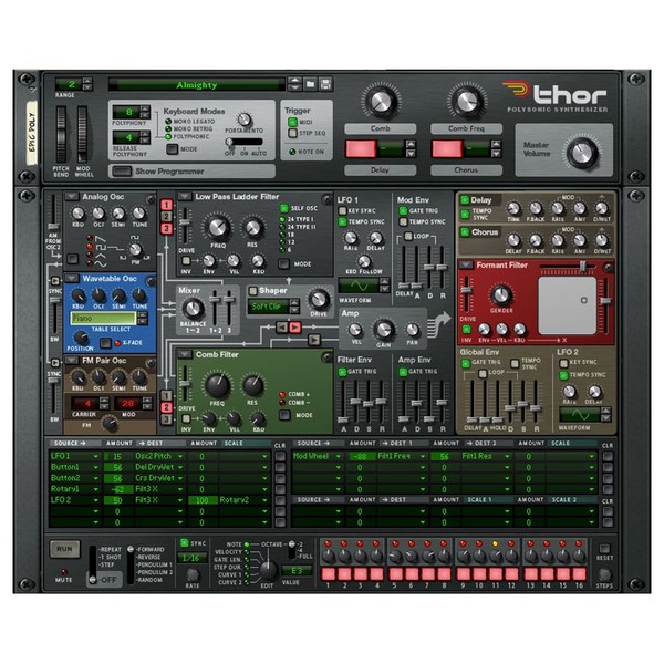 Reason 11 Thor Synthesizer 
