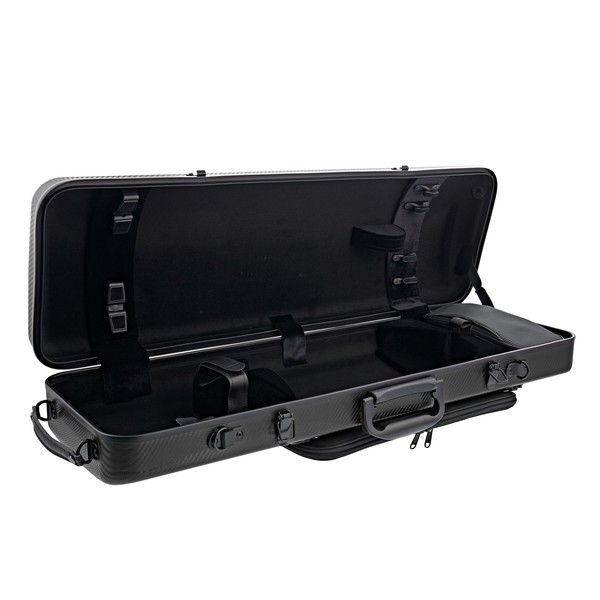 Gewa Pure Polycarbonate Oblong Violin Case, Black