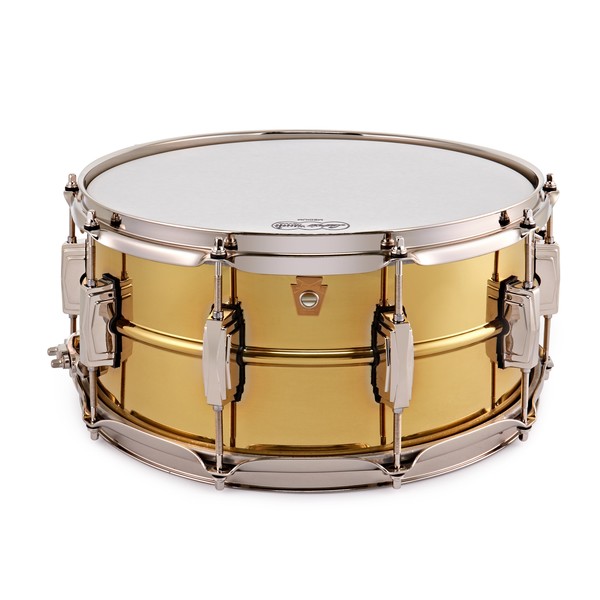 Ludwig 14 x 6.5" Super Series Brass w/Nickel HW Snare Drum main