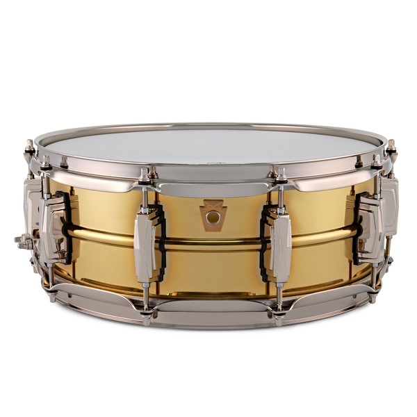 Ludwig 14 x 5" Super Series Brass w/Nickel HW Snare Drum main