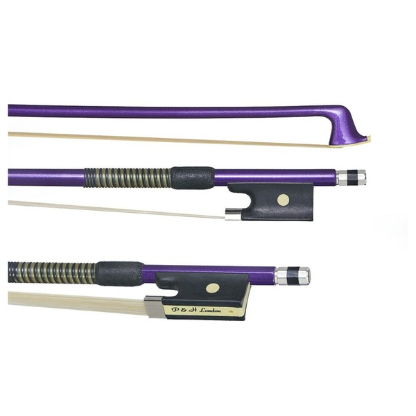 P&H Violin Bow Purple Fibreglass, 1/2