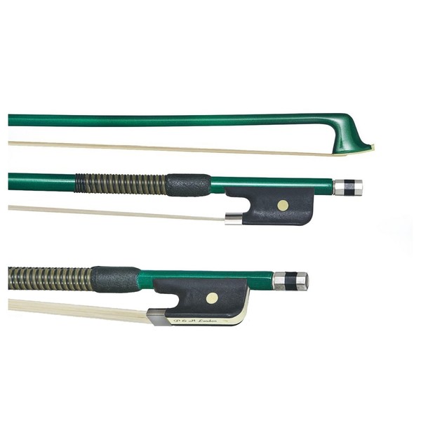 P&H Cello Bow Green Fibreglass, Full Size