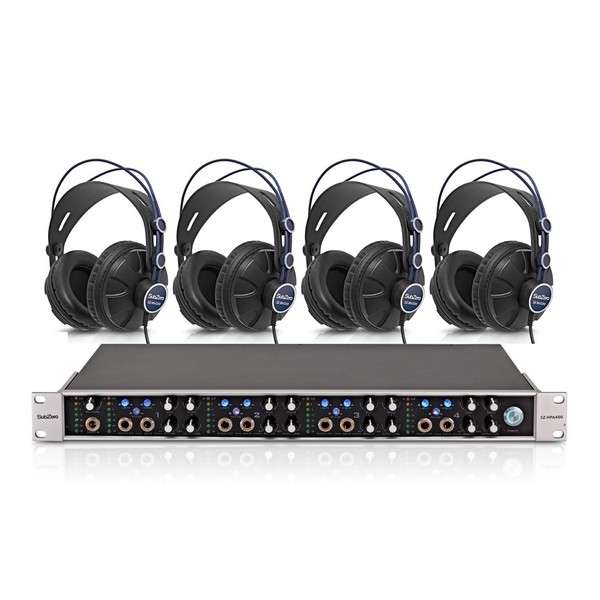 SubZero HPA400 4 Channel Headphone Amp plus SubZero Studio Headphones