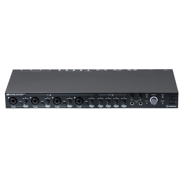 Steinberg UR816C USB 3 Audio Interface - Top LEDs On