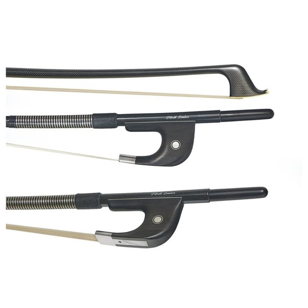P&H Double Bass Bow Carbon Fibre, 4/4-3/4, German Pattern