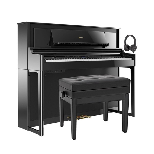 Roland LX706 Digital Piano Package, Polished Ebony