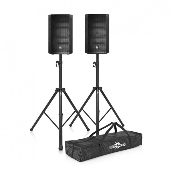 Electro-Voice ELX200-10 10" Passive PA Speakers with Stands