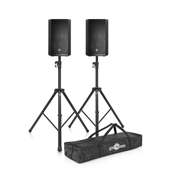 Electro-Voice ELX200-12 12" Passive PA Speakers with Stands