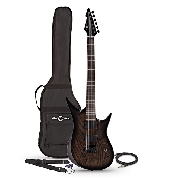 Harlem 6 Electric Guitar by Gear4music, Black