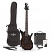 Harlem 6 Electric Guitar + 15W Amp Pack, Black
