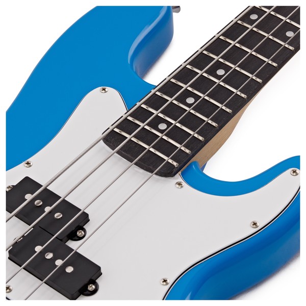 3/4 LA Bass Guitar Blue, 15W Bass Amp Pack