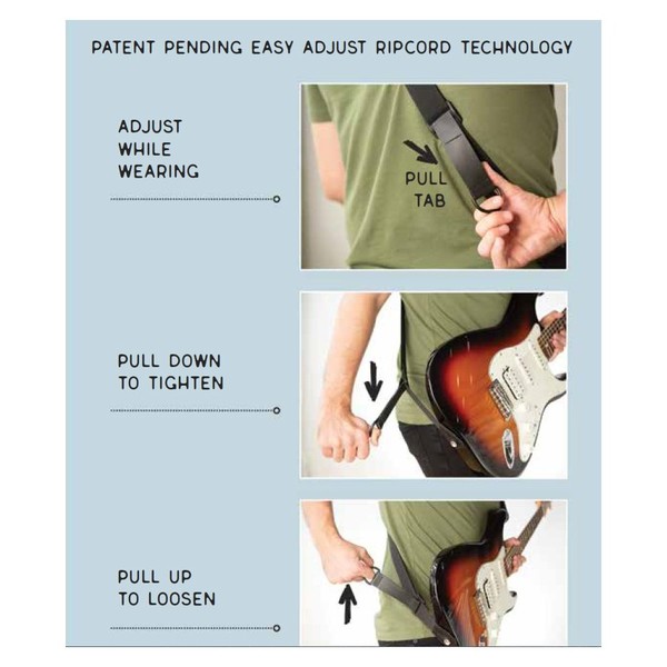 Levy's Right Height 2" Cotton, Black - Step by Step Strap Guide
